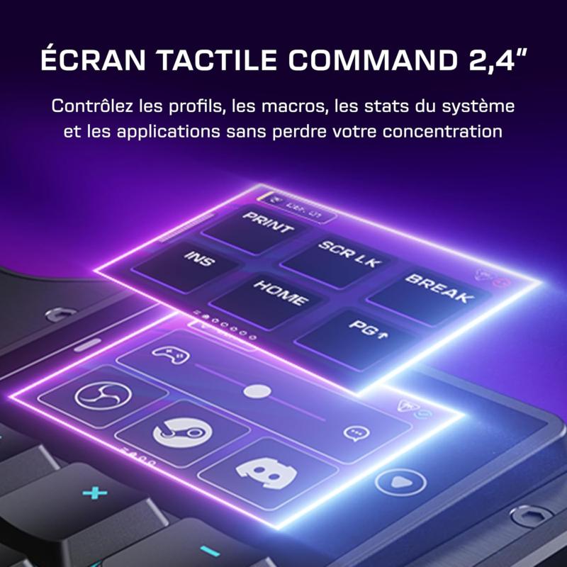 Écran tactile du clavier Turtle Beach Command KB5