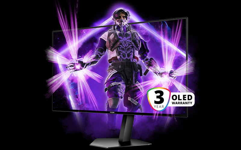 ergonomie et connectique écran AOC AGON PRO OLED