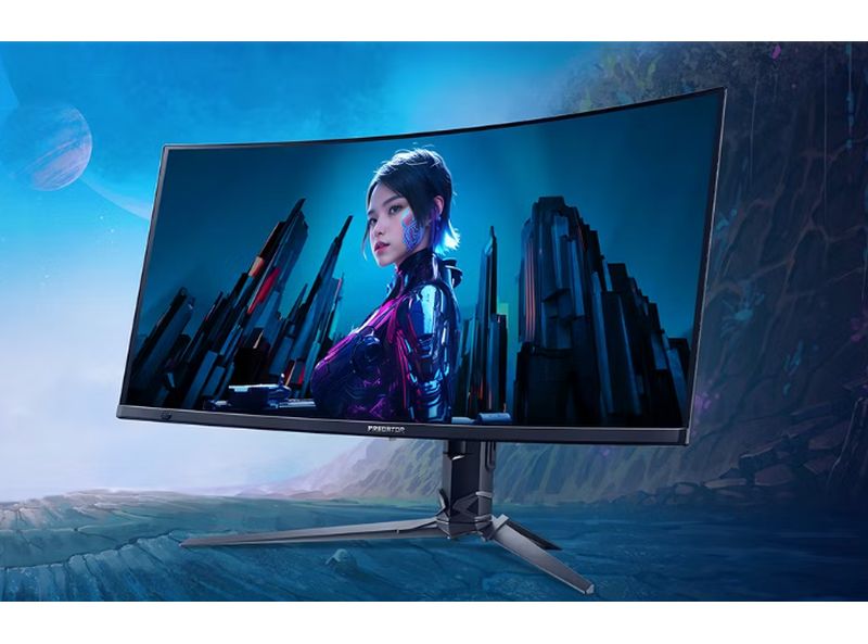 Écran gamer Acer Predator X34F1bmiipphuzx QD-OLED incurvé de 34 pouces