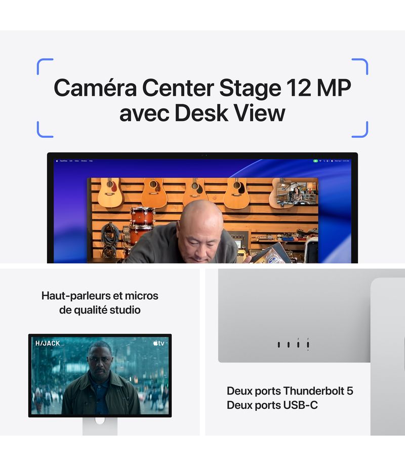 Caméra et audio du Studio Display XDR