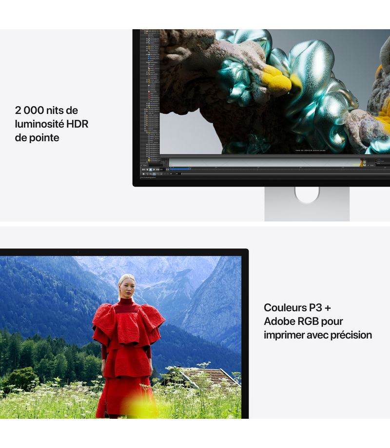 Studio Display XDR contraste et luminosité extrême