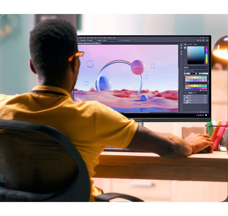 Écran professionnel ASUS ProArt PA279CDV pour la retouche photo