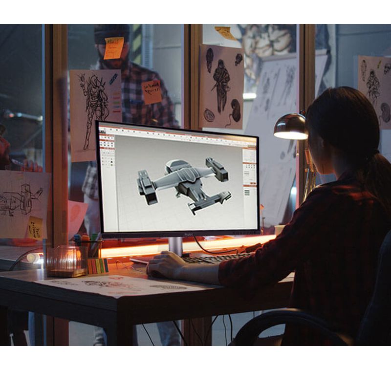 Écran ASUS ProArt PA279CDV utilisé pour le développement de jeux
