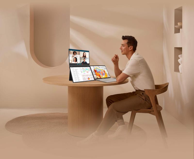 Moniteur portable double écran ASUS ZenScreen Duo MB14FCD