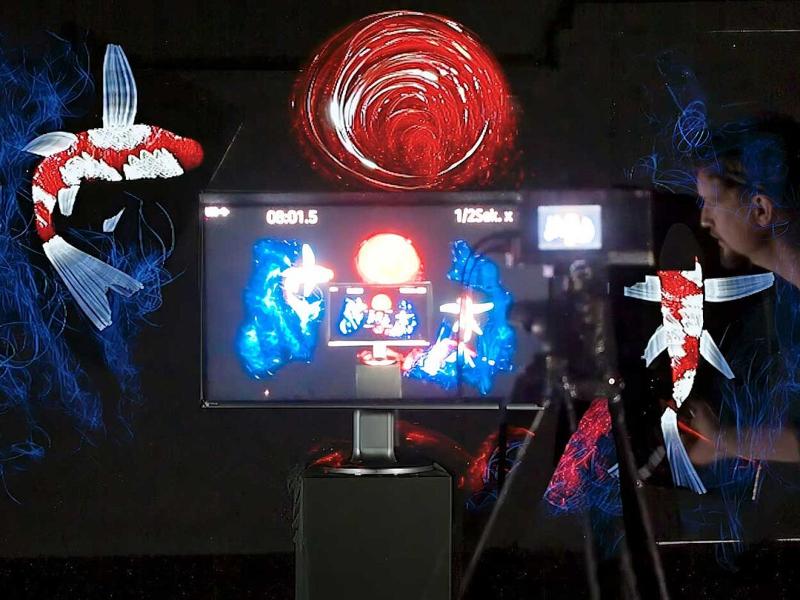 Connectique USB-C et pare-lumière du EIZO ColorEdge CS3200X