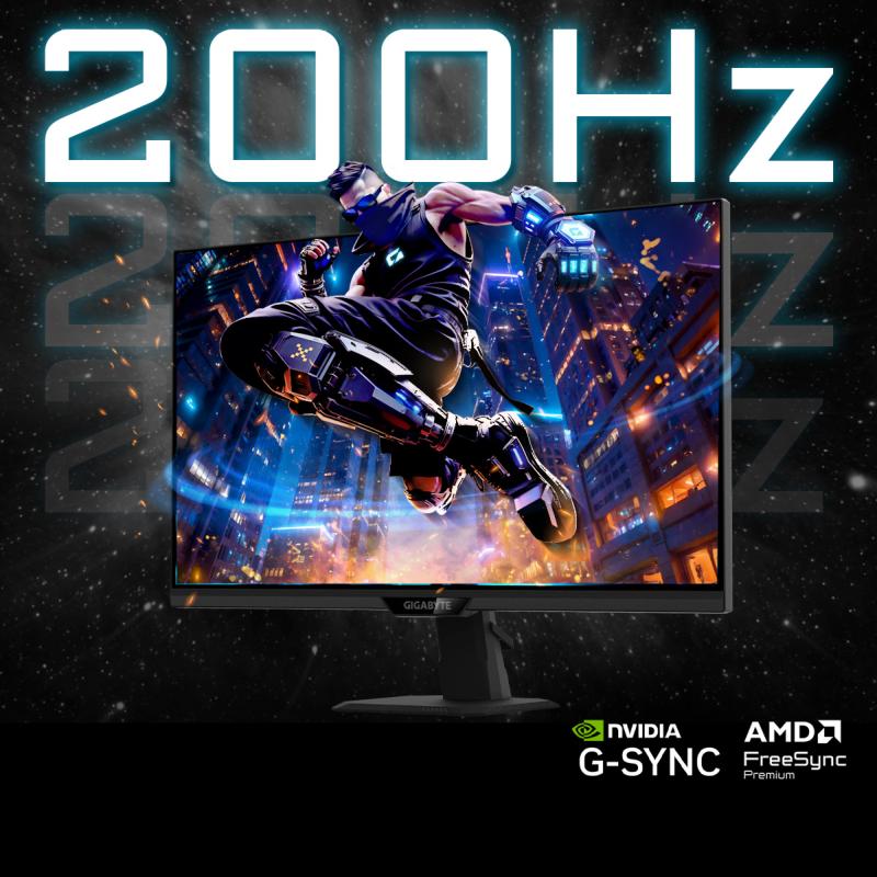 Affichage gaming QHD jusqu'à 210 Hz sur le moniteur Gigabyte G27Q20T