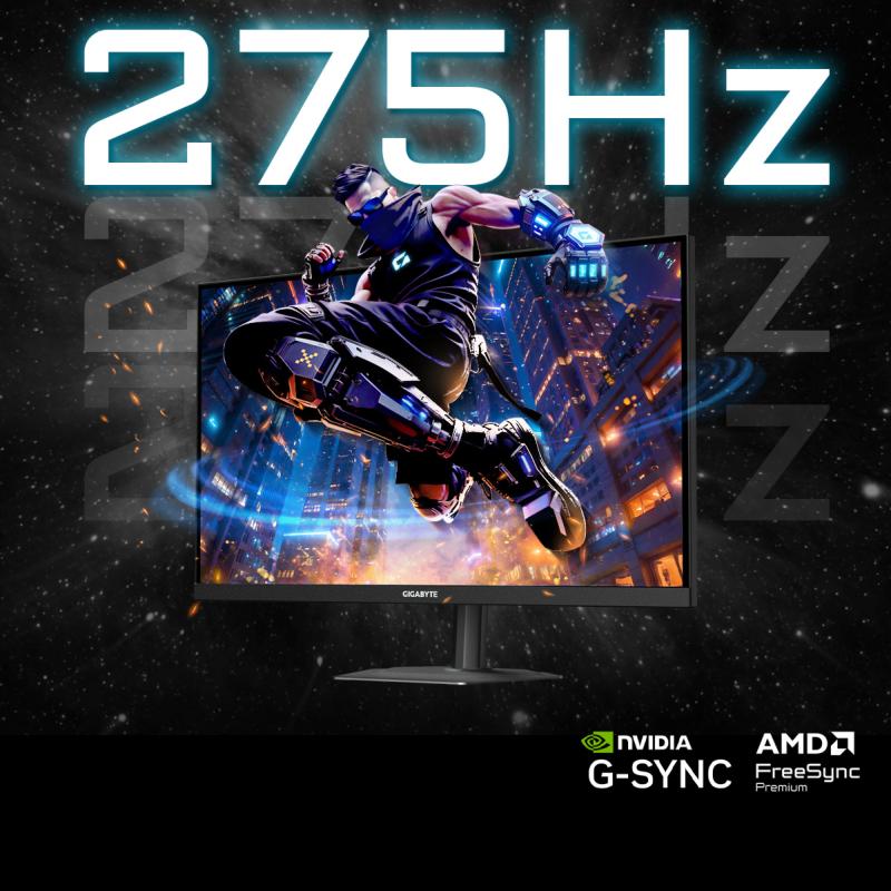 Moniteur Gigabyte G27Q26 avec rafraîchissement jusqu'à 275 Hz en overclocking et Tactical Switch 2.0