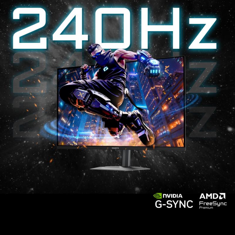 Fluidité 240 Hz de l'écran GIGABYTE GO27Q24A