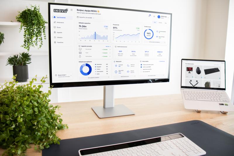 Connectique et ergonomie de l'écran INOVU Aura MBS32