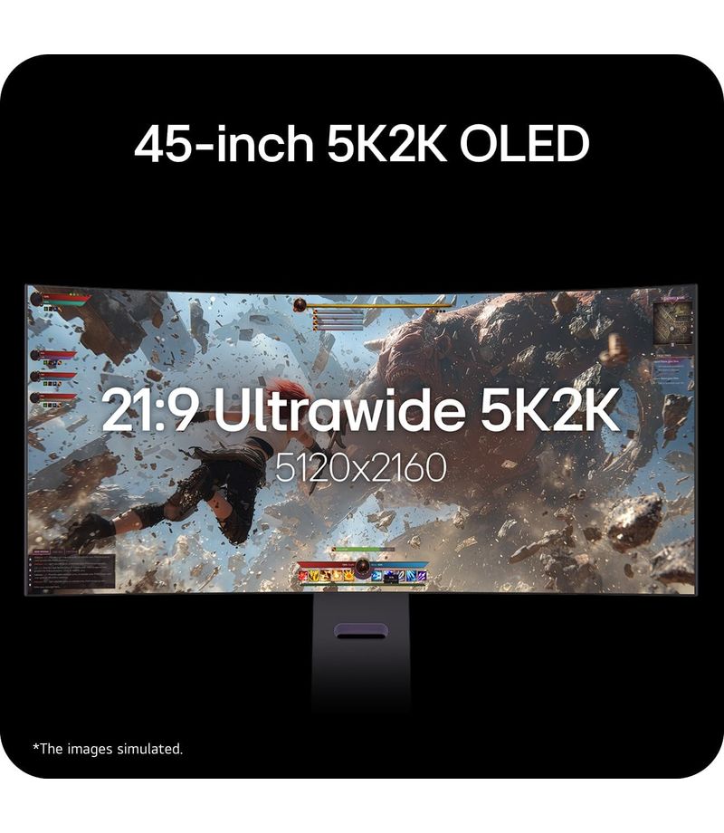 Emplacement pour une illustration de la dalle Tandem OLED 5K2K du LG UltraGear 39GX950B-B