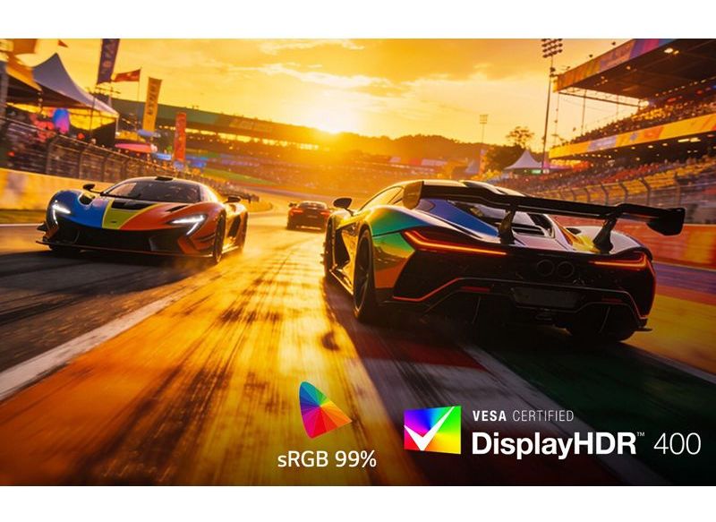 Illustration des technologies IPS ATW et DisplayHDR 400 du LG UltraGear 25G590B-B
