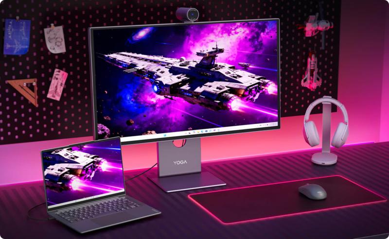 Fluidité 120 Hz et ergonomie du Lenovo Yoga Pro 27UD-10
