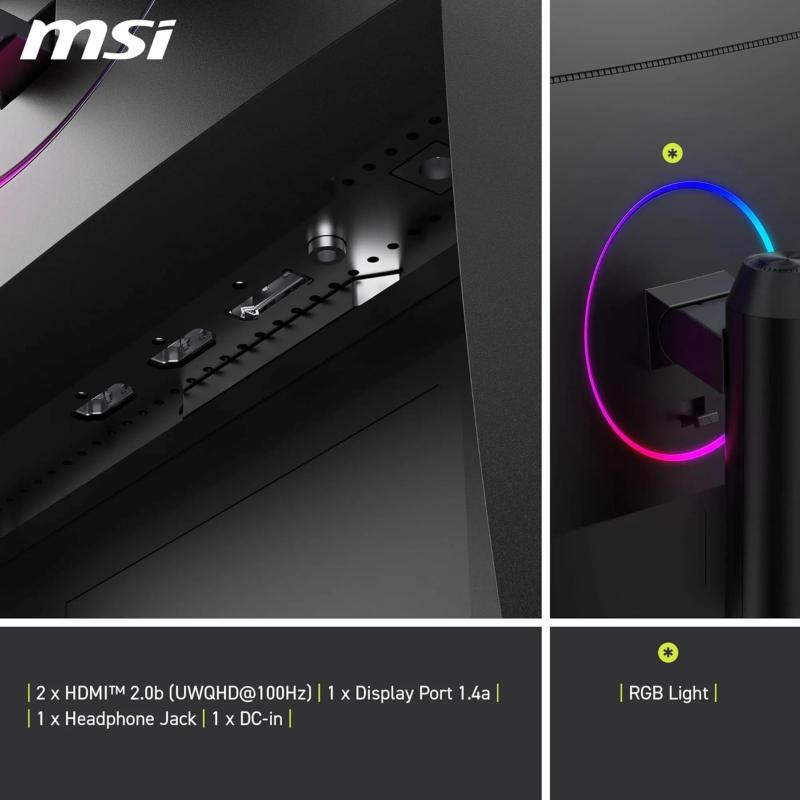 Technologie AI Vision écran MSI MAG 342CQRF E20