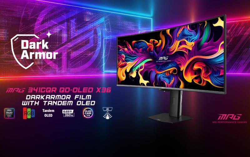 écran gaming MSI 34 pouces QD-OLED incurvé