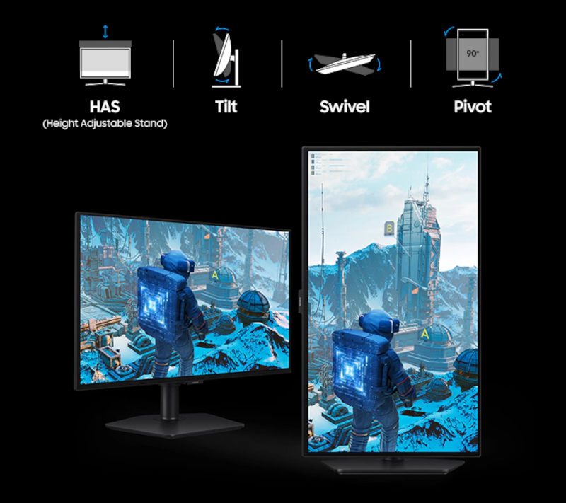 pied ergonomique écran Samsung Odyssey OLED G6