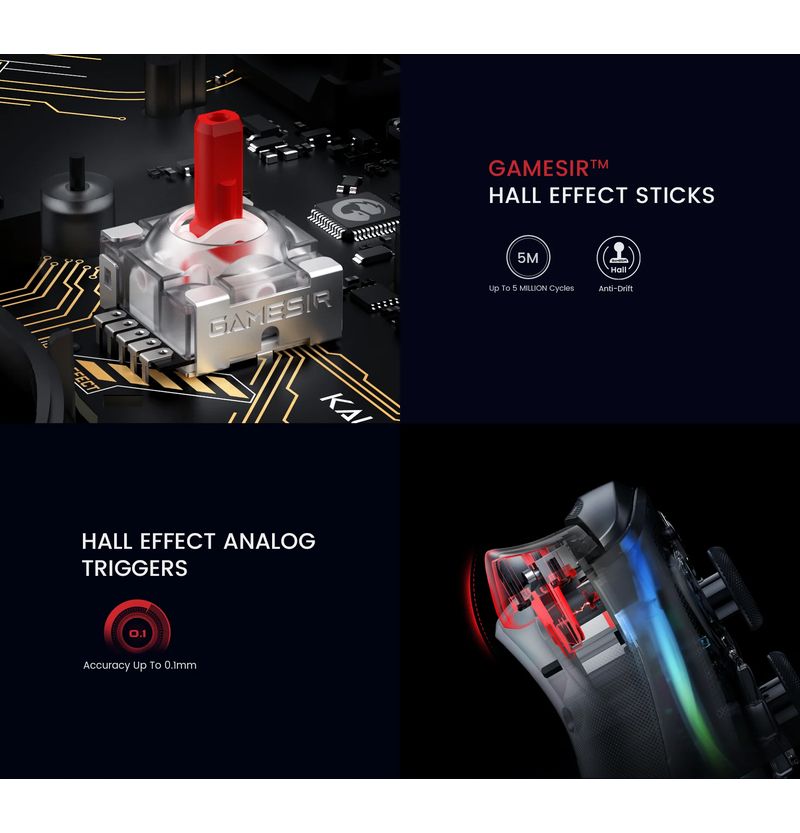 Façade et commandes de la GameSir Kaleid pour Xbox et PC