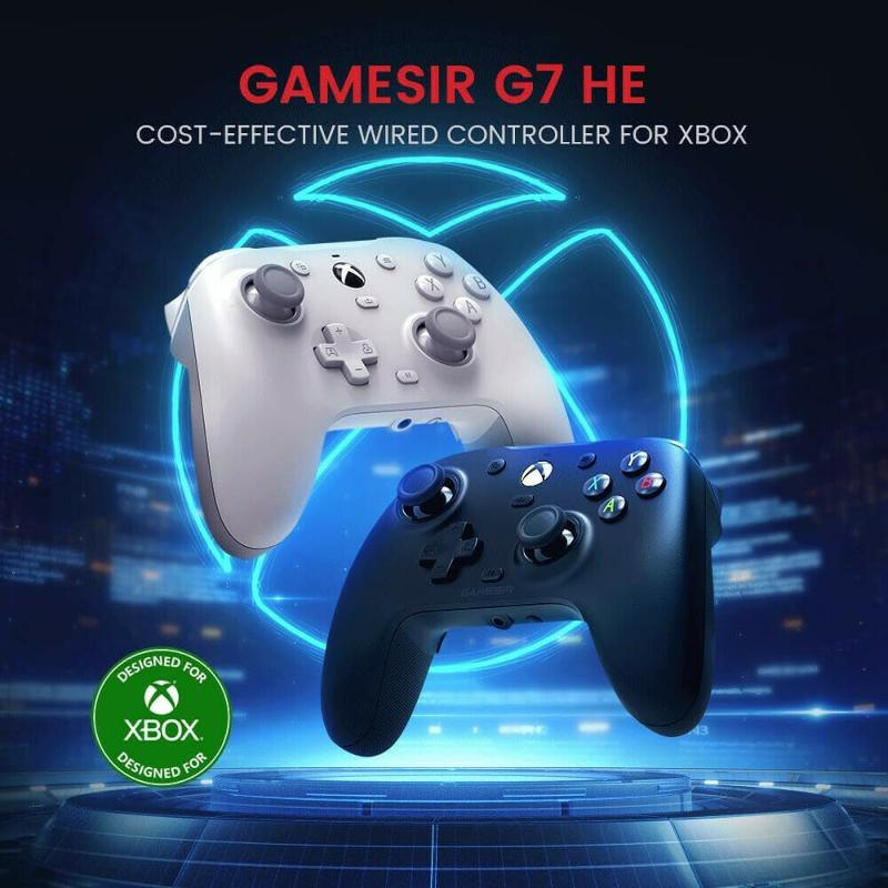 Manette filaire blanche GameSir G7 HE