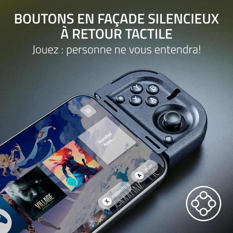 Sticks capacitifs et boutons tactiles silencieux de la Razer Prio