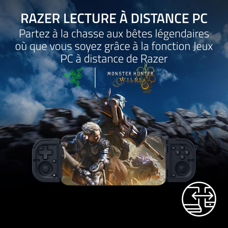 Compatibilité smartphone USB-C et coque de la manette Razer Prio