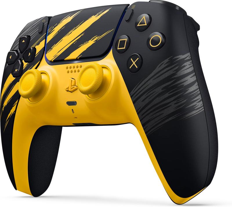 Manette sans fil Sony DualSense Limited Edition Wolverine jaune et noire pour PlayStation 5