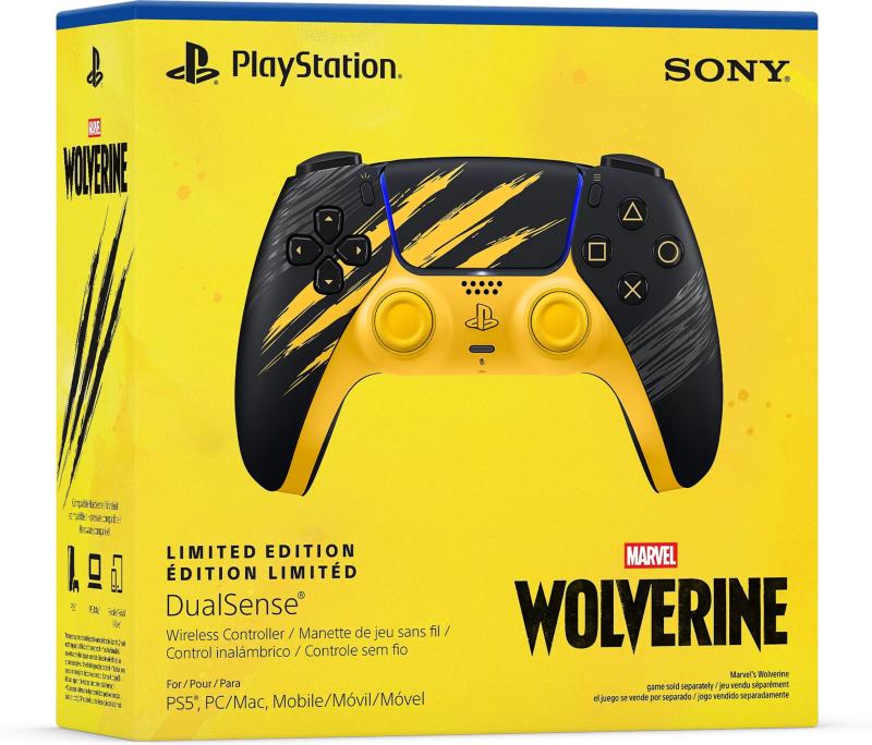 Design Wolverine avec motifs de griffures et commandes de la manette Sony DualSense édition limitée
