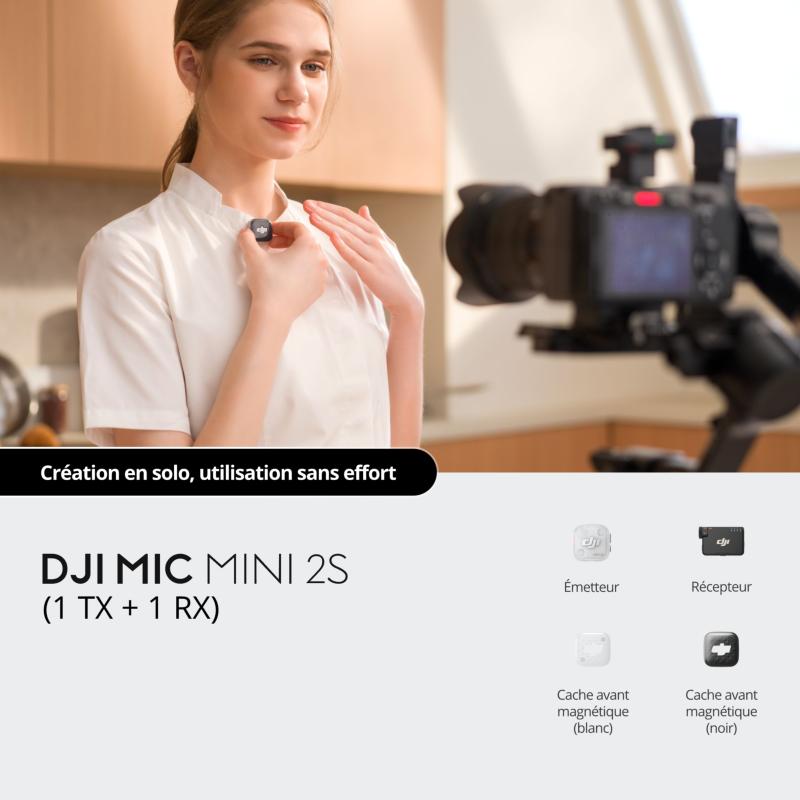 Micro sans fil DJI Mic Mini 2S