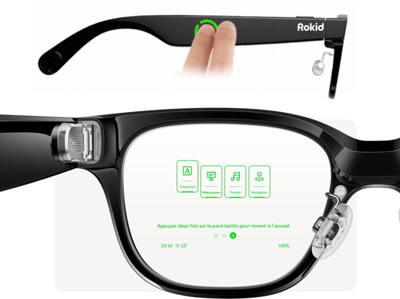 Caméra Sony 12 MP intégrée aux Rokid Glasses