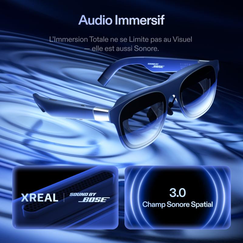 Confort et audio Bose des lunettes XREAL 1S