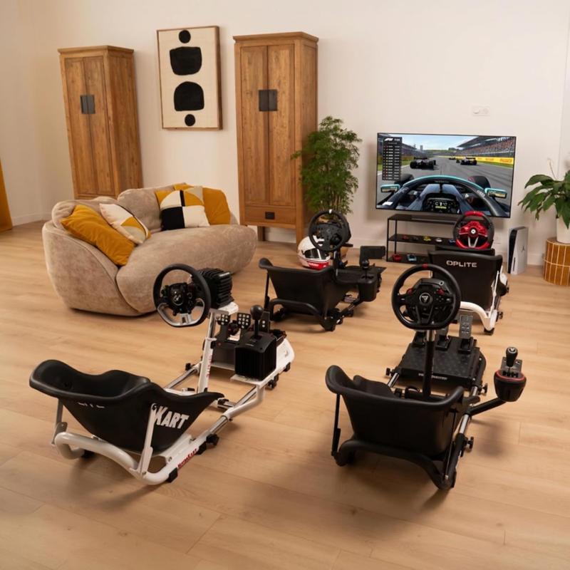 Cockpit de simulation OPLITE NitroKart V2 Noir