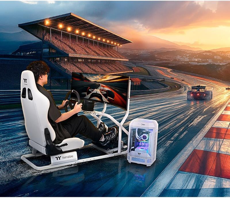 Poste de simulation automobile Thermaltake GR300 noir