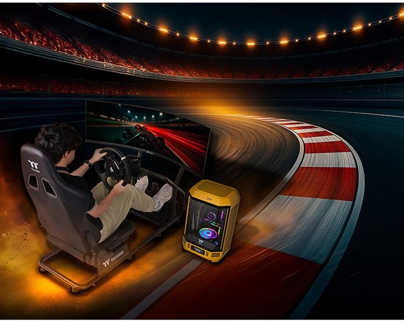 Poste de simulation automobile Thermaltake GR300 noir