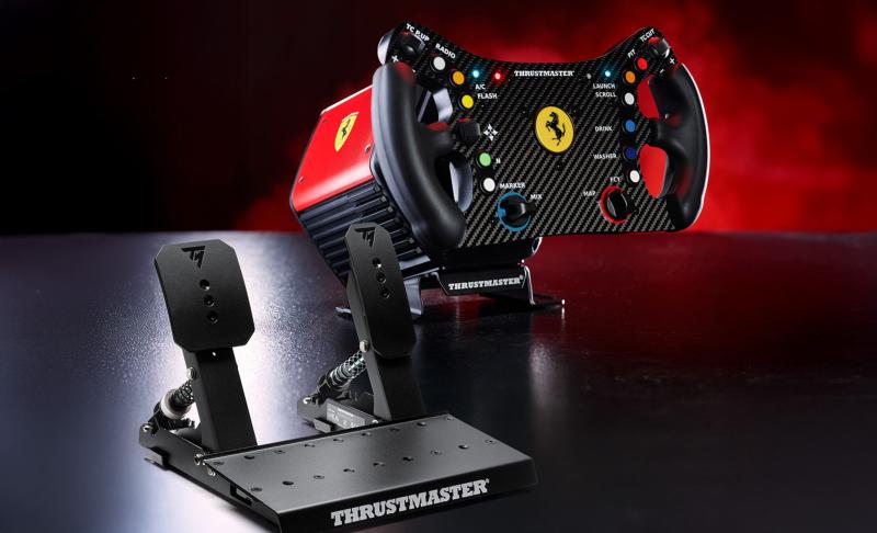 Ensemble volant et double pédalier Thrustmaster T818 Ferrari 488 GT3 Simulator