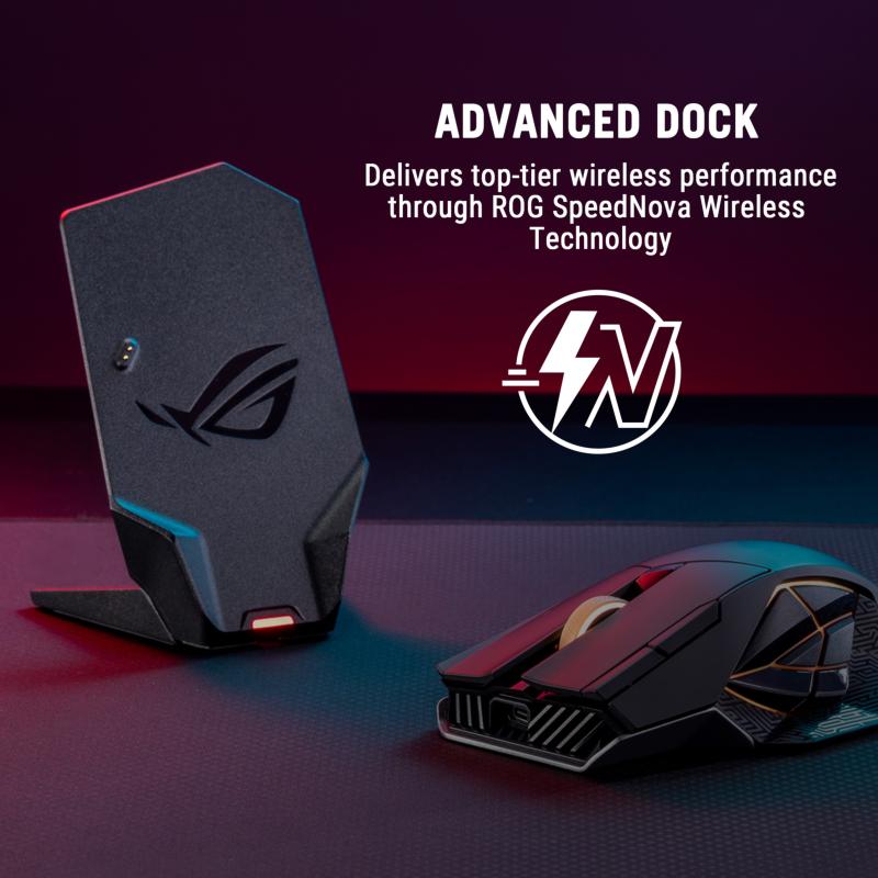 Souris gaming Asus ROG Spatha X 65K avec ses boutons programmables