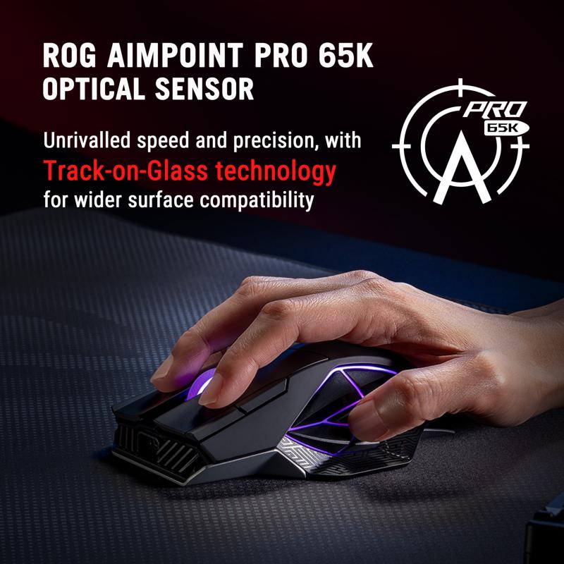 Système ROG Push-Fit permettant de remplacer les micro-interrupteurs de la souris