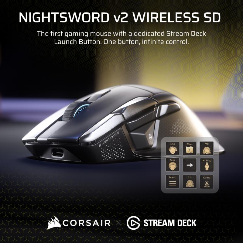 Souris gaming Corsair NIGHTSWORD v2 WIRELESS SD