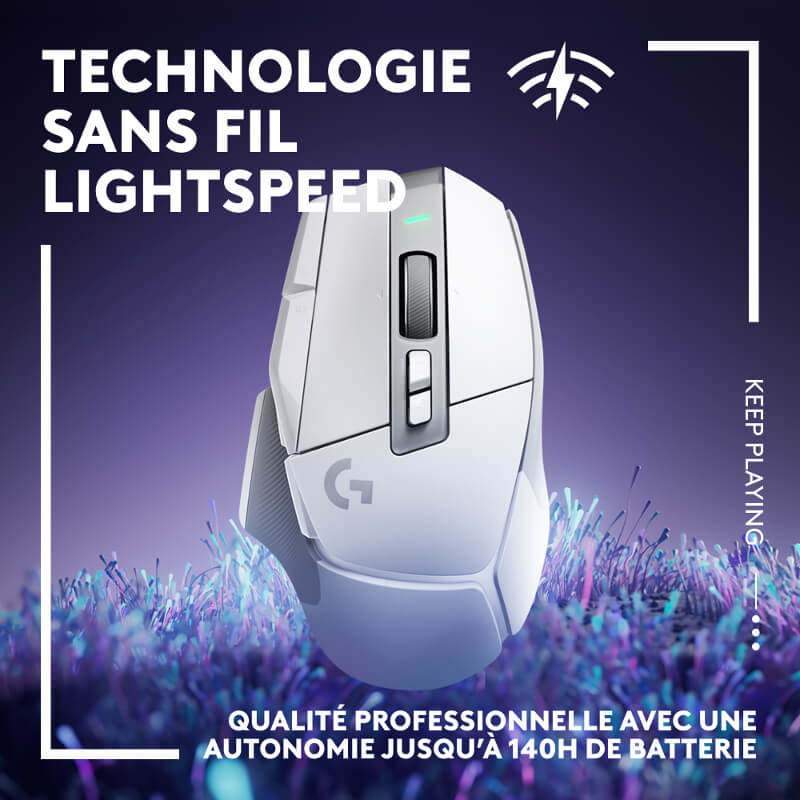 Logitech G502 X Lightspeed - Blanc - Souris PC Logitech G sur