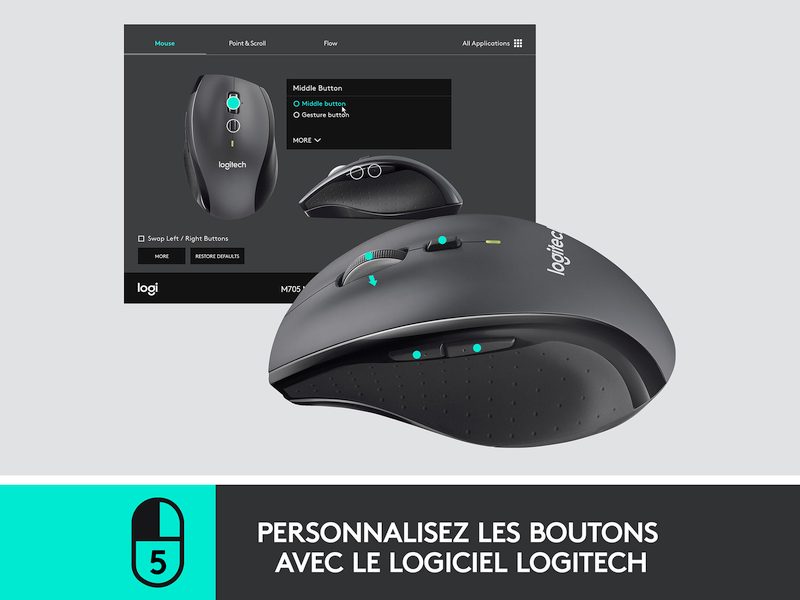 Défilement Logitech M705