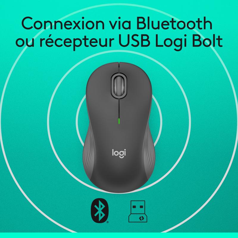 Souris Logitech Signature M550 L avec roulette SmartWheel et connexion sans fil