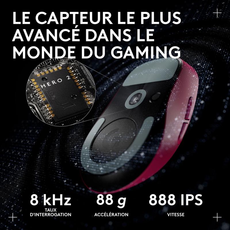Capteur HERO 2 de la souris Logitech G Pro X Superlight 2c