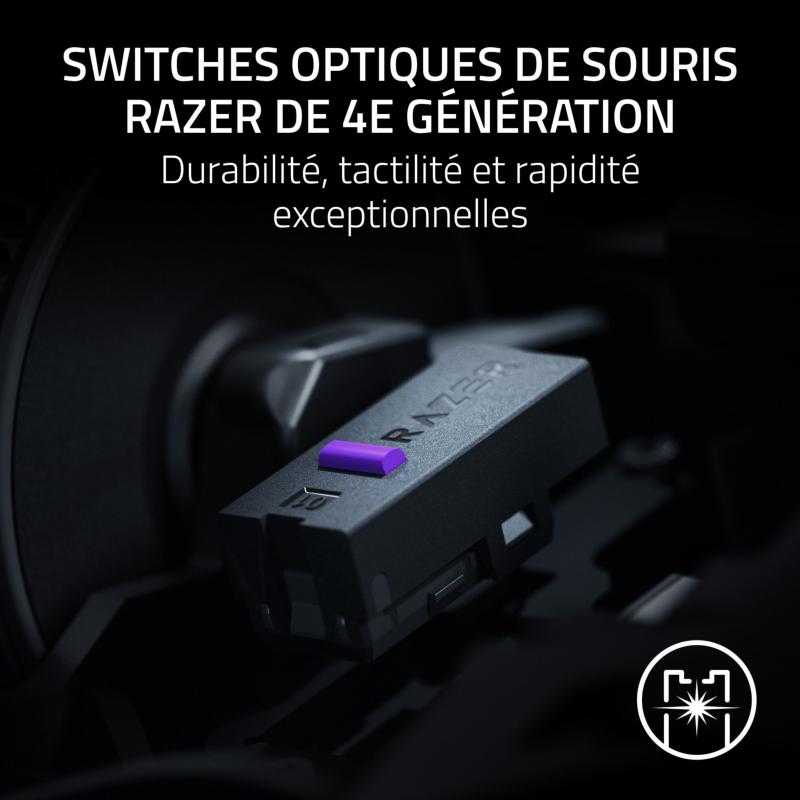 Souris gamer sans fil Razer Basilisk V4 Pro avec éclairage Chroma RGB