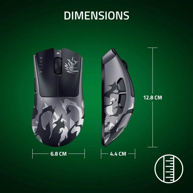 Commandes et design de la Razer DeathAdder V4 Pro NiKo Edition