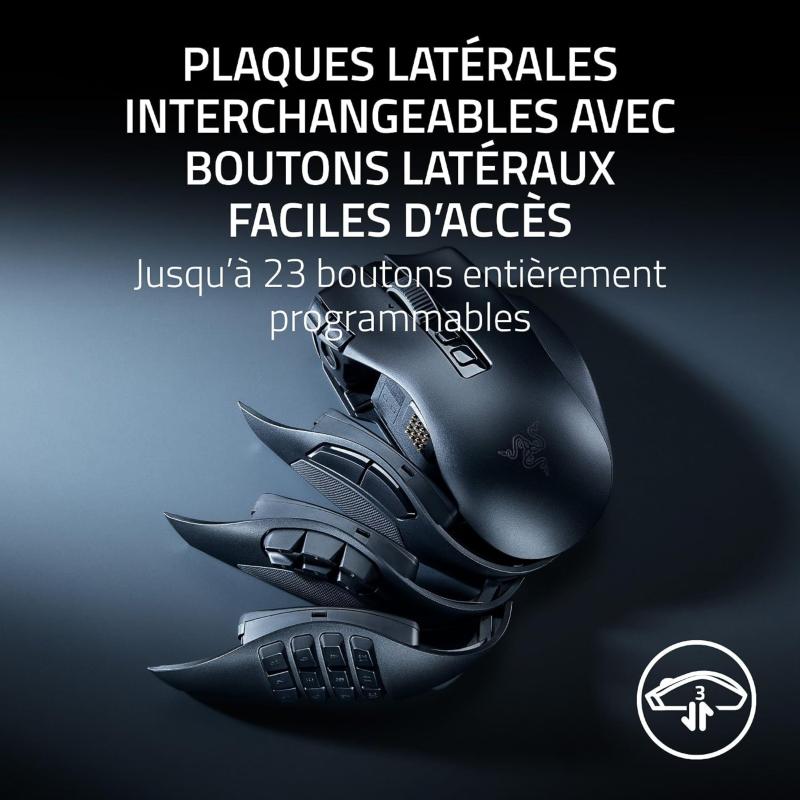 Plaques latérales interchangeables de la Razer Naga V3 Pro