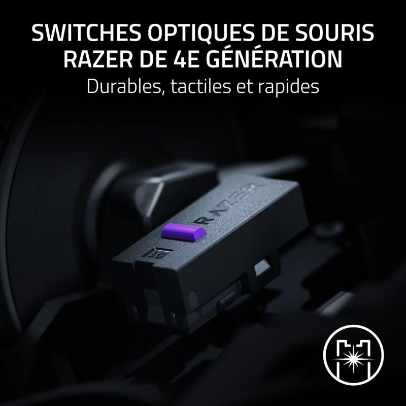 Capteur Focus Pro 50K et molette HyperScroll de la Razer Naga V3 Pro