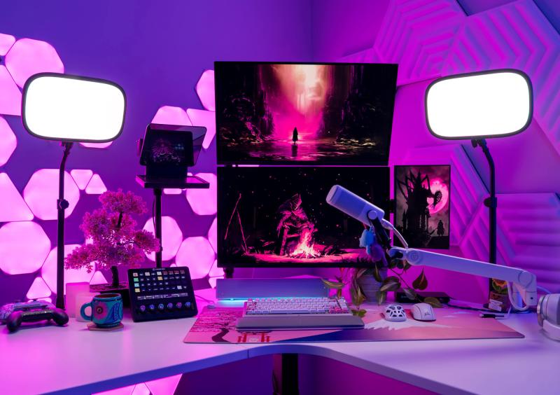 Éclairage Edge-Lit de l'Elgato Key Light Air MK.2