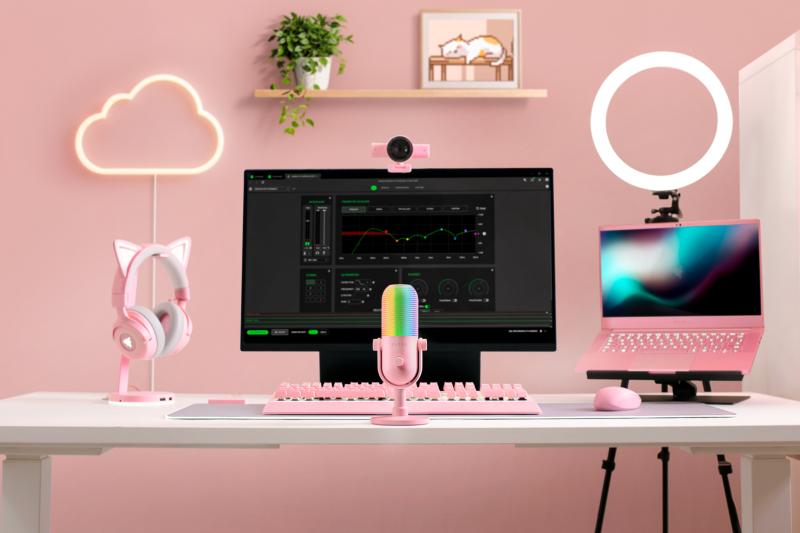 Éclairage Razer Chroma RGB et commande Tap-to-Mute du Seiren V3 Chroma