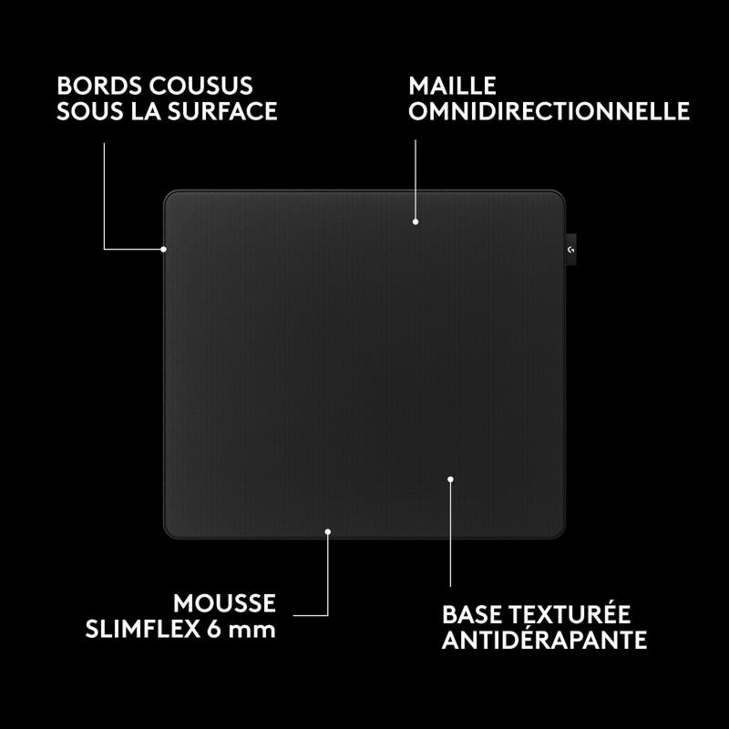 Surface en maille omnidirectionnelle du Logitech G Pro X Control