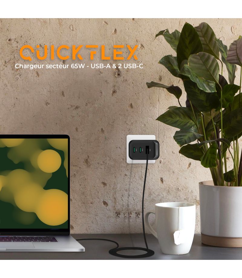 Chargeur secteur Advance QuickFlex 65W