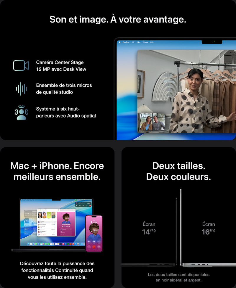 Écran Liquid Retina XDR MacBook Pro 14 pouces