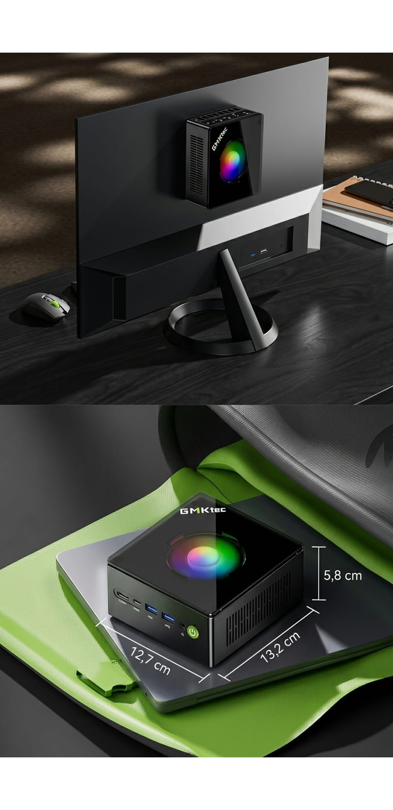 Format compact du mini PC GMKtec NucBox K11