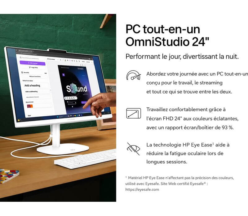 PC tout-en-un HP OmniStudio All-in-One 24-cw0000nf